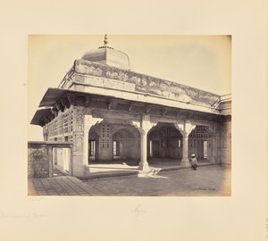 Agra; das Fort, Inneres des Zenana mit Mosaikarbeiten, eine weitere Ansicht von Samuel Bourne