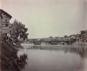 Brücke der Geschäfte, Srinagar, Kaschmir