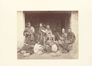 Darjeeling; Gruppe von Bhooteas und Nepalesen