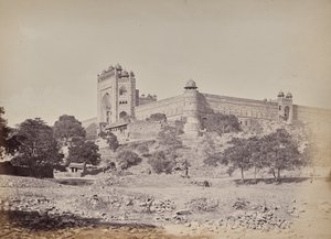 Festung von Fatehpur Sikri bei Agra. Die Residenz des Kaisers Akbar von Samuel Bourne