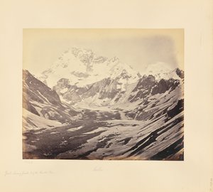 Großer schneebedeckter Gipfel südlich des Hampta-Passes von Samuel Bourne