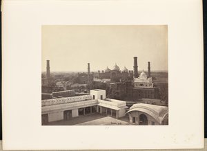 Lahore; Blick vom Palast in der Festung