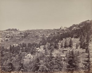 Shimla. Blick vom Oakover House von Samuel Bourne