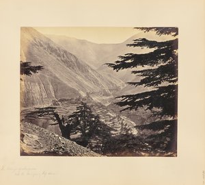 Das Dorf Sungnam mit dem Hungrung-Pass, eine weitere Ansicht von Samuel Bourne
