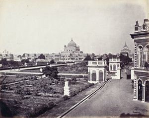 Ansicht im Qaisar-Bagh-Palast von Samuel Bourne