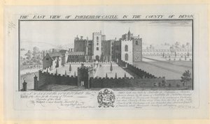 Die Ostansicht von Powderham Castle in der Grafschaft Devon von Samuel Buck