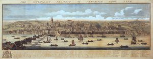 Die Südostansicht von Newcastle Upon Tyne von Samuel Buck