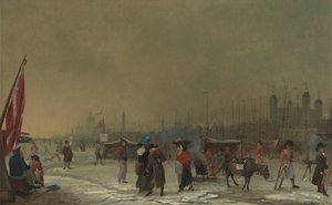 Frost auf der Themse von Samuel Collings
