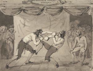 Höfliche Unterhaltung von wilden Tieren im Lyceum von Samuel Collings