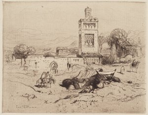 Ruinen einer Moschee, Tlemcen, Algerien von Samuel Colman