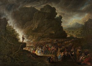 Heiliger Johannes predigt in der Wildnis