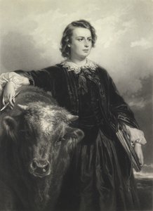 Rosa Bonheur mit vierunddreißig (Mezzotinto) von Samuel Cousins