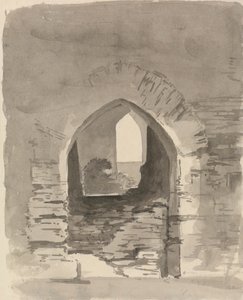 Ein gewölbter Eingang in ein Ruinengebäude von Samuel Davis