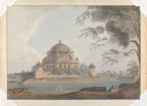 Ansicht des Grabmals von Shershah in Sasaram in Bihar von Samuel Davis