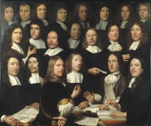 Gruppenporträt der Münzmeister von Dordrecht von Samuel van Hoogstraten