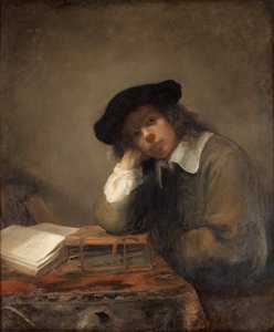 Porträt eines studierenden Jugendlichen Selbstporträt von Samuel van Hoogstraten