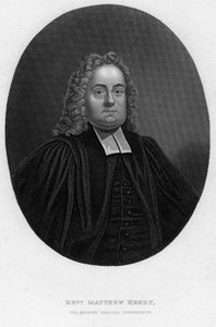 Matthew Henry, englischer Bibelkommentator und Geistlicher, 19. Jahrhundert von Samuel Freeman