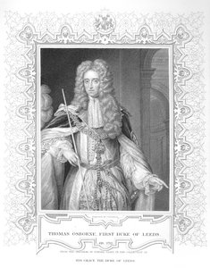 Porträt von Thomas Osborne, Gravur