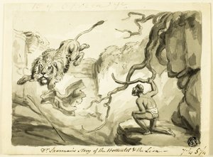 Dr. Sparmans Geschichte vom Hottentotten und dem Löwen von Samuel Howett