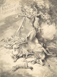Entwurf für das Frontispiz von The British Sportsman von Samuel Howitt