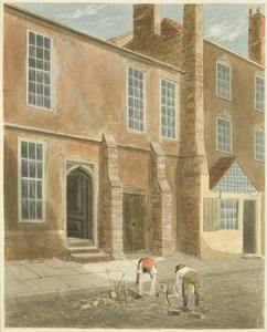 Überreste von Bristol Castle an einem Haus in Castle Green