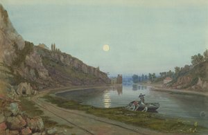 Die neuen und alten Hotwell-Häuser bei Mondlicht, ca. 1825