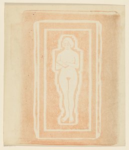 Akt mit Buch oder Steinplatte in der Hand von Samuel Jessurun de Mesquita (signed by artist)