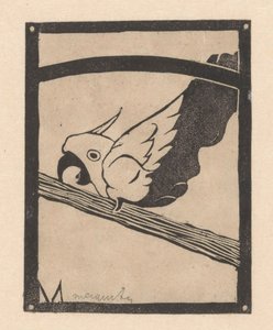 Pappie (Schreiender Kakadu) von Samuel Jessurun de Mesquita (signed by artist)