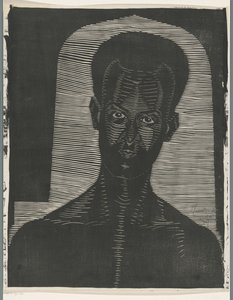 Porträt eines unbekannten Mannes von Samuel Jessurun de Mesquita (signed by artist)