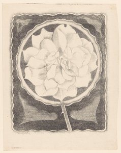 Rose (im Kreis, mit gewelltem Rand) von Samuel Jessurun de Mesquita (signed by artist)