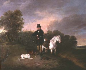 Jäger mit Hunden und Wild von Samuel John Egbert Jones