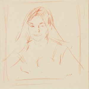Mädchen mit Schleier von Samuel John Peploe