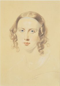 Frühes Porträt von Catherine Dickens, 1838