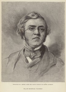 Porträt von William Makepeace Thackeray von Samuel Laurence
