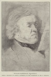 William Makepeace Thackeray von Samuel Lawrence