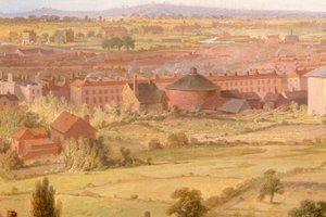 Birmingham von der Kuppel der St. Philip