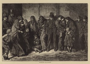 Obdachlos und hungrig von Samuel Luke Fildes