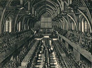 Das Krönungsdinner von James II in der Westminster Hall, 1685, 1947