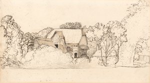 Eine alte Scheune in Shoreham von Samuel Palmer