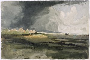 In Hailsham, Sussex: Ein Sturm zieht auf, 1821 von Samuel Palmer