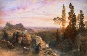 Traum in den Apenninen, um 1864 von Samuel Palmer