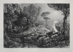 Moeris und Galatea von Samuel Palmer