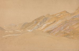 Berge bei der Rast des Reisenden nahe Dolgelly von Samuel Palmer