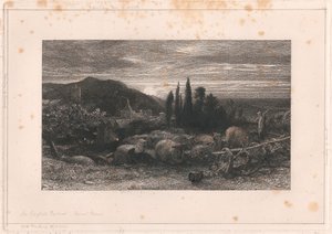 Der aufgehende Mond von Samuel Palmer