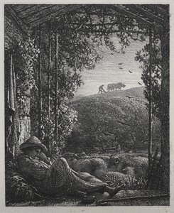 Der schlafende Hirte von Samuel Palmer