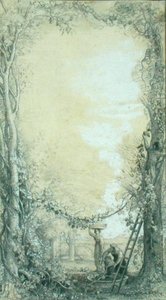 Die Weinlese, Entwurf für eine Illustration zu 
