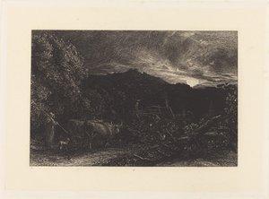 Der müde Pflüger von Samuel Palmer