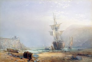 Ein nebliger Morgen an der Küste von Devon, 1853 von Samuel Phillips Jackson