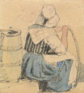 Sitzende Bäuerin von Samuel Prout