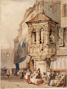 Eine Straßenecke in Mainz, Deutschland von Samuel Prout